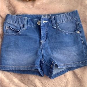 Blue jean shorts